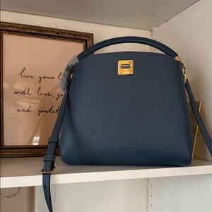 Elegant Blue Handbag